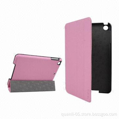 PU Leather Smart Cover Cases for iPad 4, 3, iPad Mini, Various Colors Available